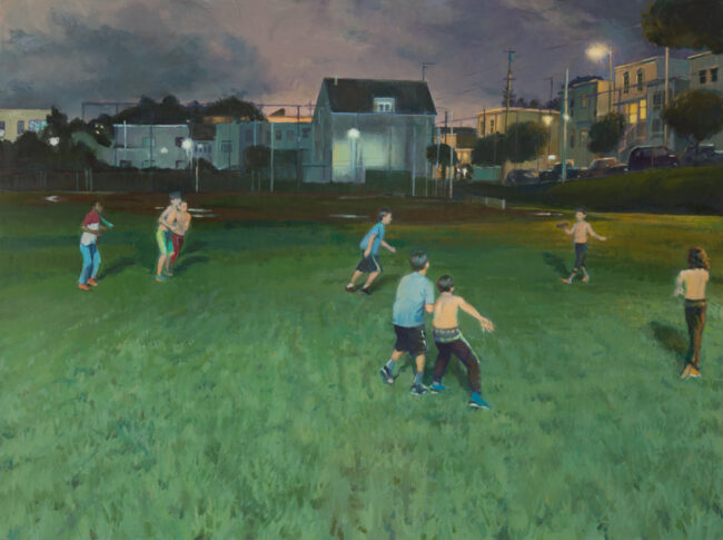 Artist Stanley Goldstein, Evening painting. Photo by @PernillaPersson.com